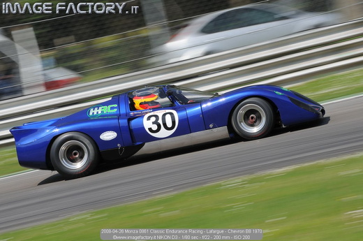 2008-04-26 Monza 0861 Classic Endurance Racing - Lafargue - Chevron B8 1970